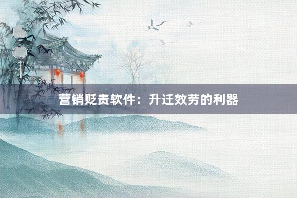 营销贬责软件：升迁效劳的利器